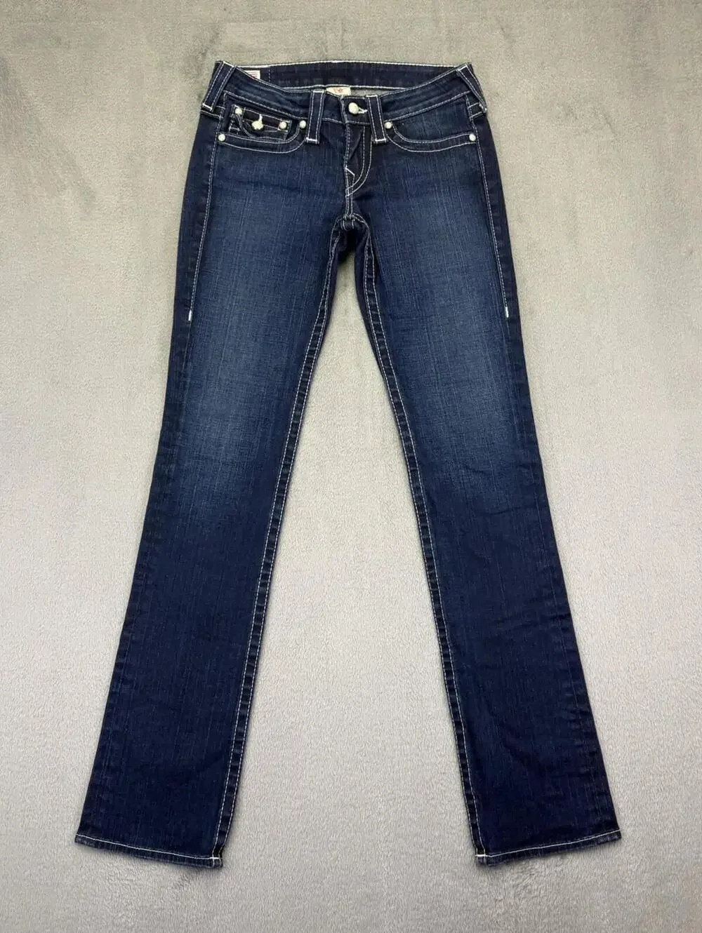 True Religion Joey Flap Pocket Made in USA Blue Denim Jeans